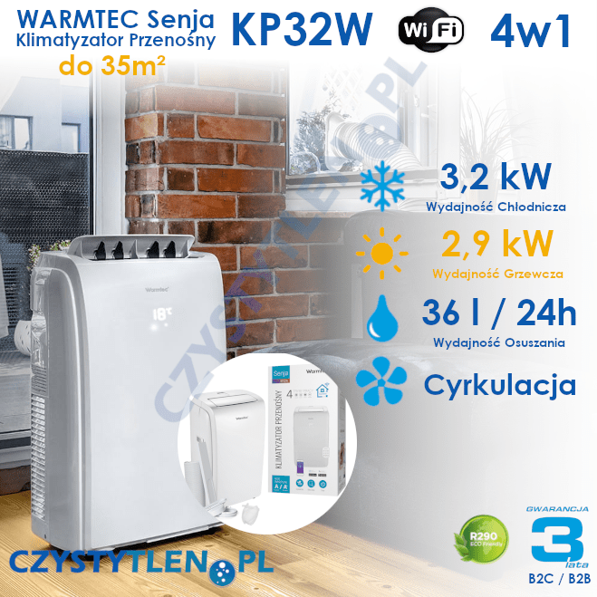 Warmtec Senaj KP 32W infografika