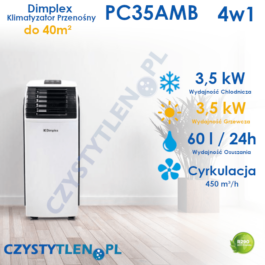 Dimplex PC35AMB – klimatyzator przenośny 3.5 kW