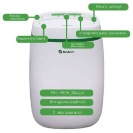 Energooszczędny osuszacz powietrza Meaco 12L LOW do 30m2