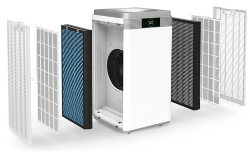 WARMTEC AP1000W Oczyszczacz powietrza wnętrze
