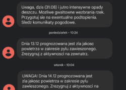 Alert RCB i SMOG na śląsku – grudzień 2021r.