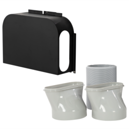 Plenum adapter CoolerBox OUT obiegu zimnego powietrza do Warmtec Morso+ KP40W / KP54W (klima na dworze)
