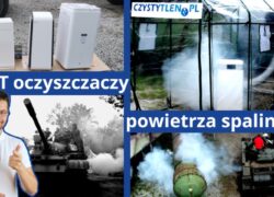 Test oczyszczaczy powietrza spalinami z Czołgu. Smog, PM10, PM2.5, PM1.0, TVOC, HCOH