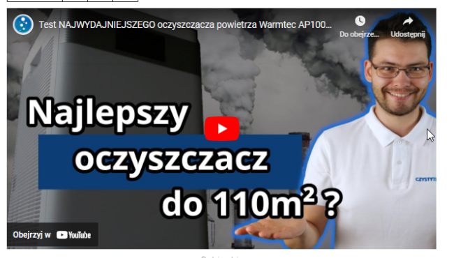Recenzja i test oczyszczacza powietrza Warmtec AP1000W+