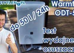 Test i recenzja osuszacza powietrza Warmtec ODT-50
