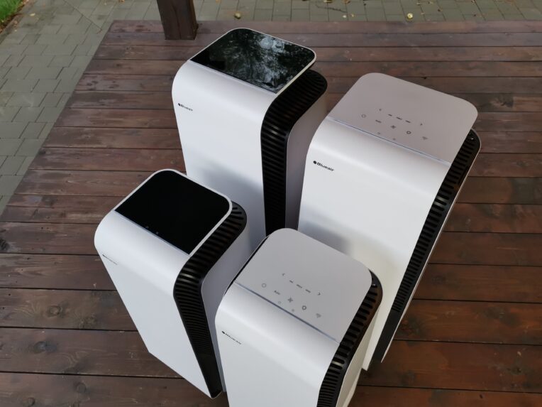 Testowane oczyszczacze BLUEAIR HealthProtect 7440i, 7470i, 7740i, 7770i.