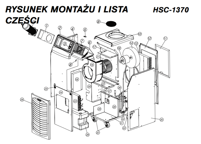 Rysunek montażu HSC-1370
